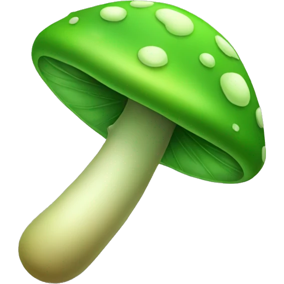 Green Mushroom with V leaves emoji