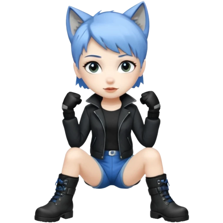 Silver wolf from Honkai star rail emoji