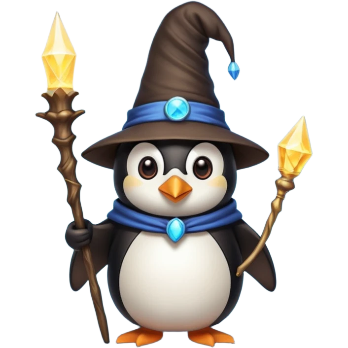 penguin wizard emoji