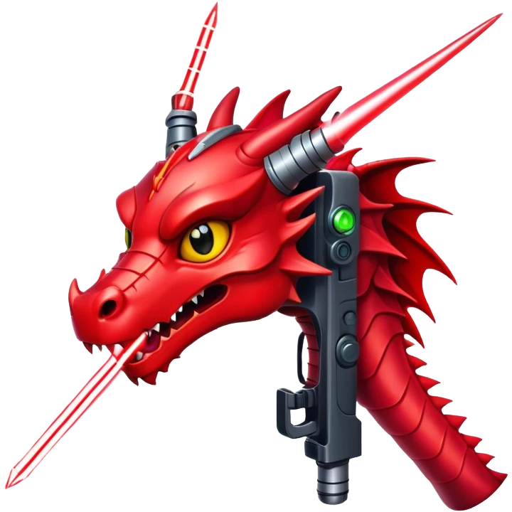 crazy-funny-cyberpunk-red-dragon-head-laser-sword-red emoji