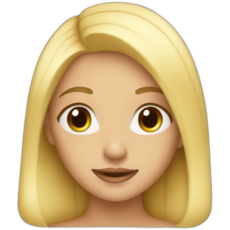 beautiful blonde girl emoji