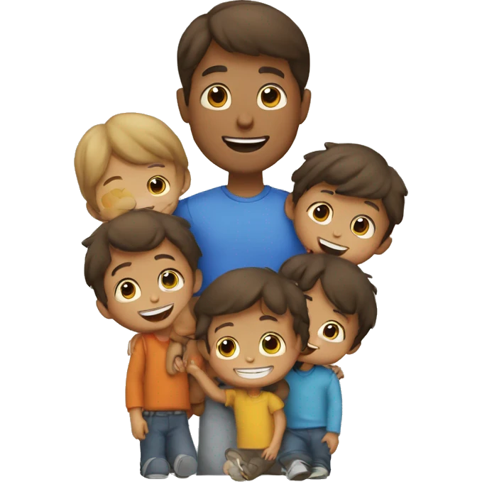 un homme qui aime les enfants emoji