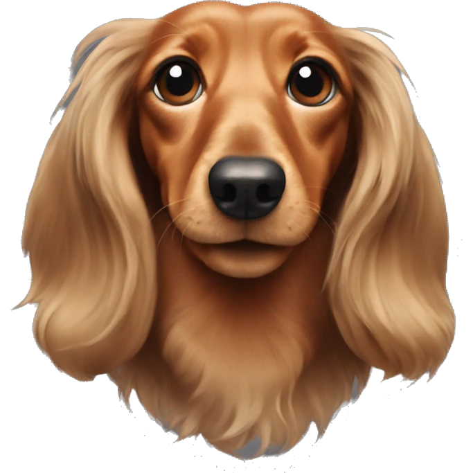Longhaired Dachshund  emoji