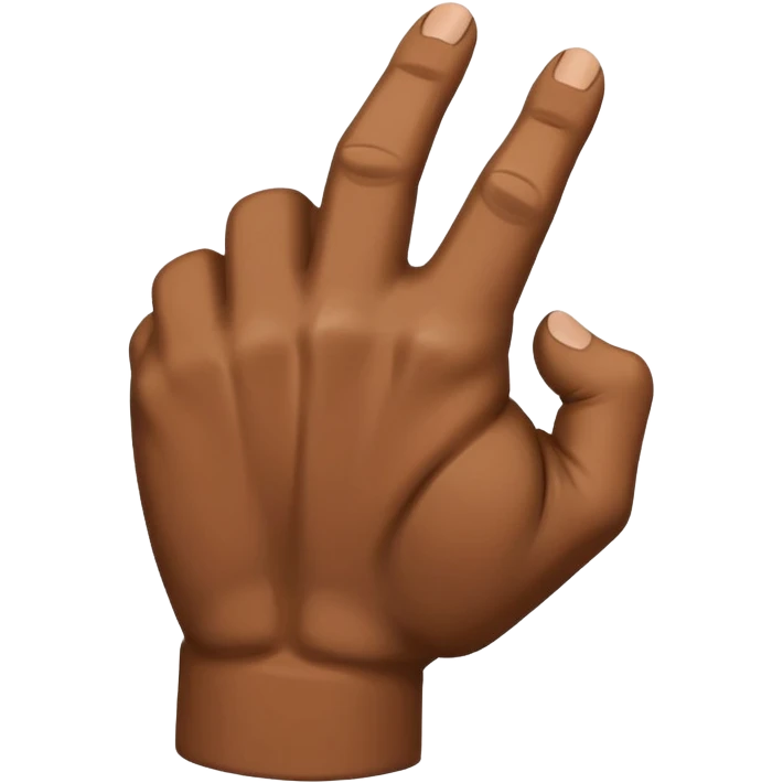 rear of veiny fist backview emoji