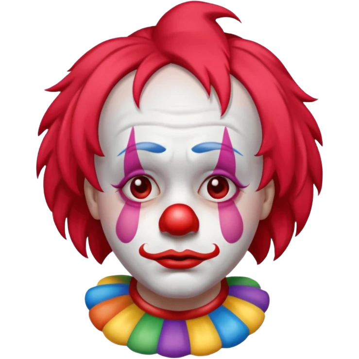 Sad clown emoji