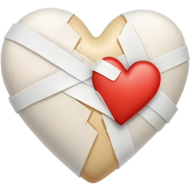 Cuore rotto con cerotti  emoji