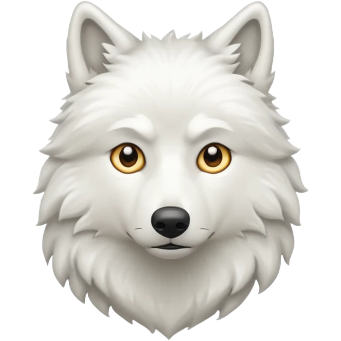 Lobo blanco emoji