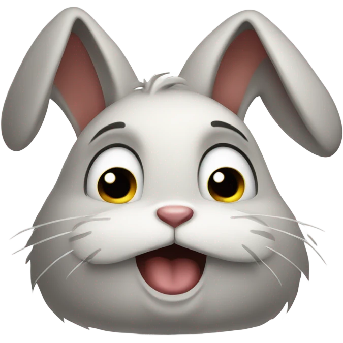 Crying rabbit emoji