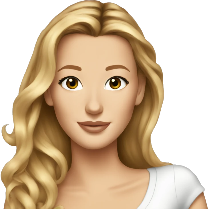 blake lively cartoon wearing tee emoji