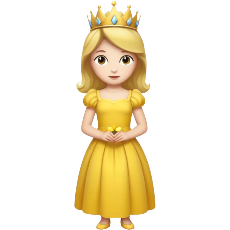 Princess daisy yelllow dress standing emoji