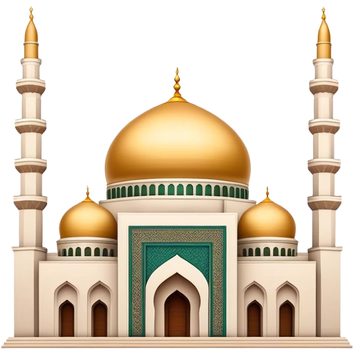 Cinematic Realistic Mohammad Al-Amin Mosque Landmark Emoji, showcasing the intricate architecture of the mosque rendered with rich textures and majestic, soft lighting. emoji