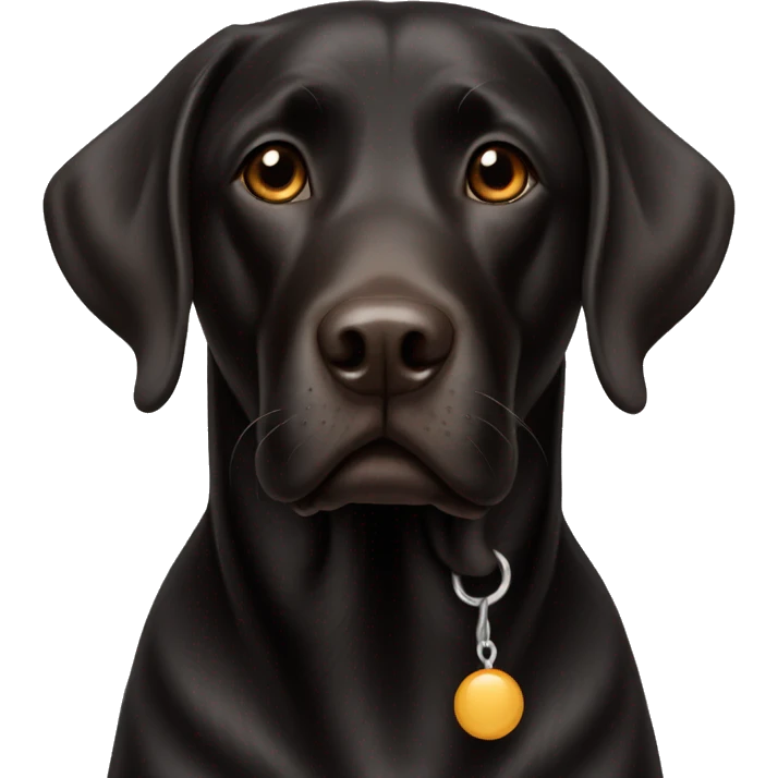 black lab with brown eyes  emoji