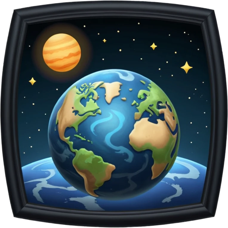 The planet with a roof emoji