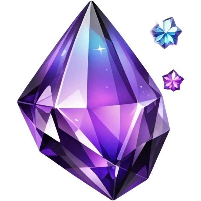  Shiny sparkly adorning Black-purple-Iridescent-crystallic-Decorations emoji