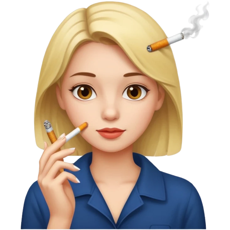 girl with cigarette emoji