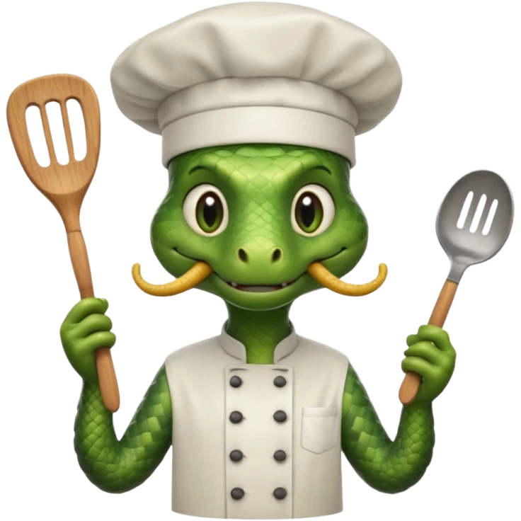 snake cook emoji