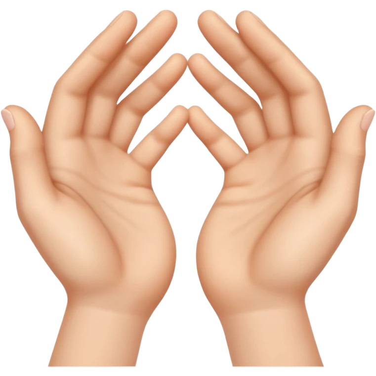 Les doigts des deux mains qui forme un W emoji