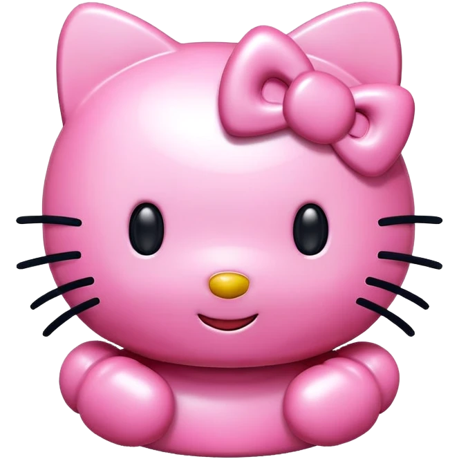 Pink hello kitty emoji