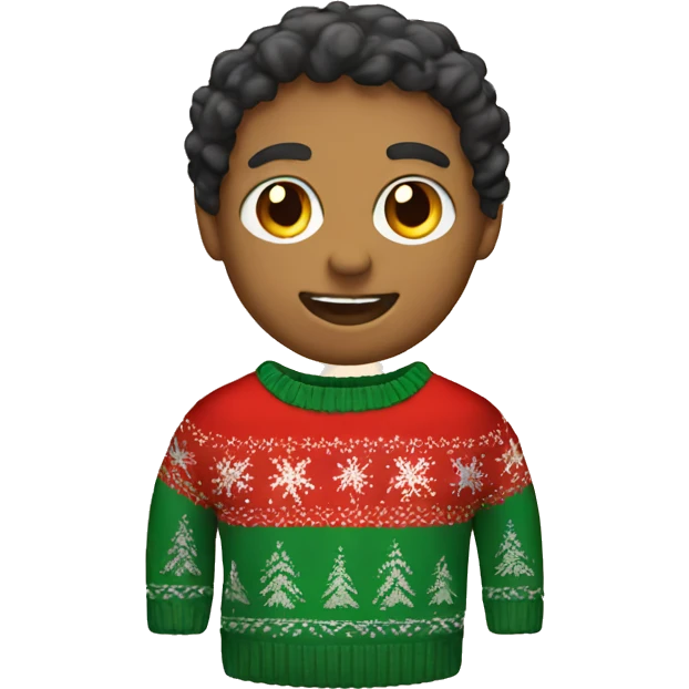 ugly christmas sweater emoji