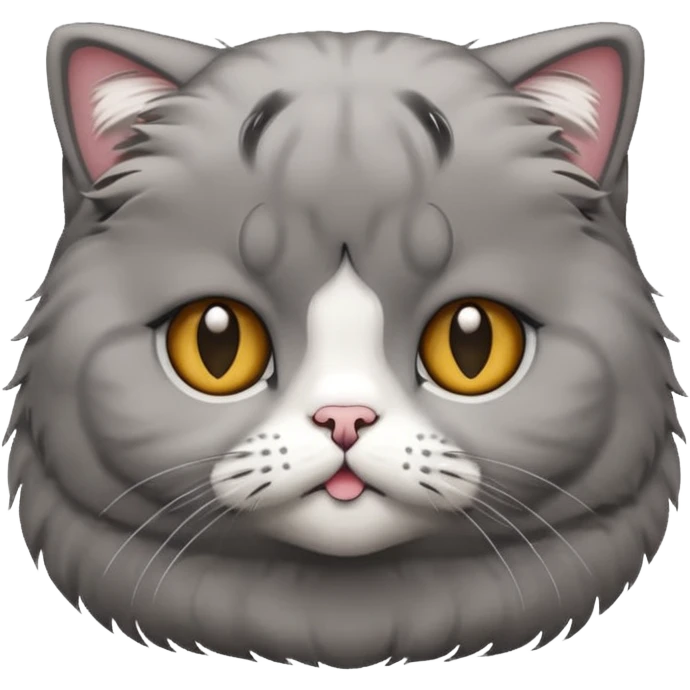 Scottish fold cat emoji  emoji