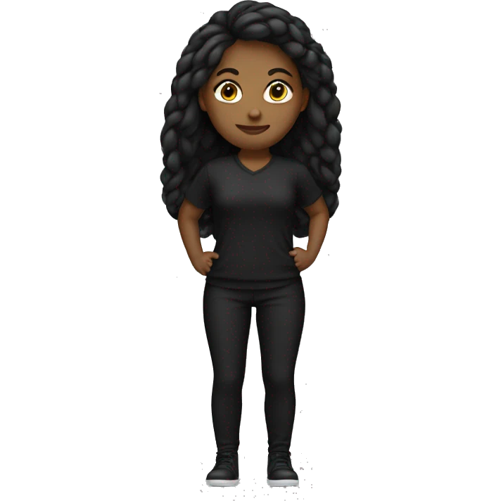 white Women’s fall black outfit emoji