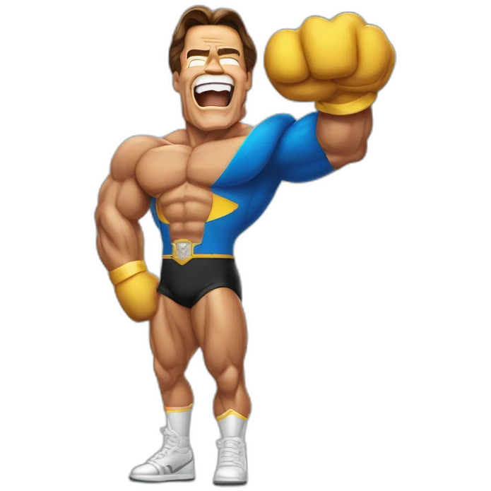 arnold schwarzenegger cheerleadering emoji
