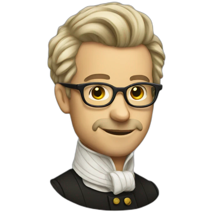 hipster Mozart emoji