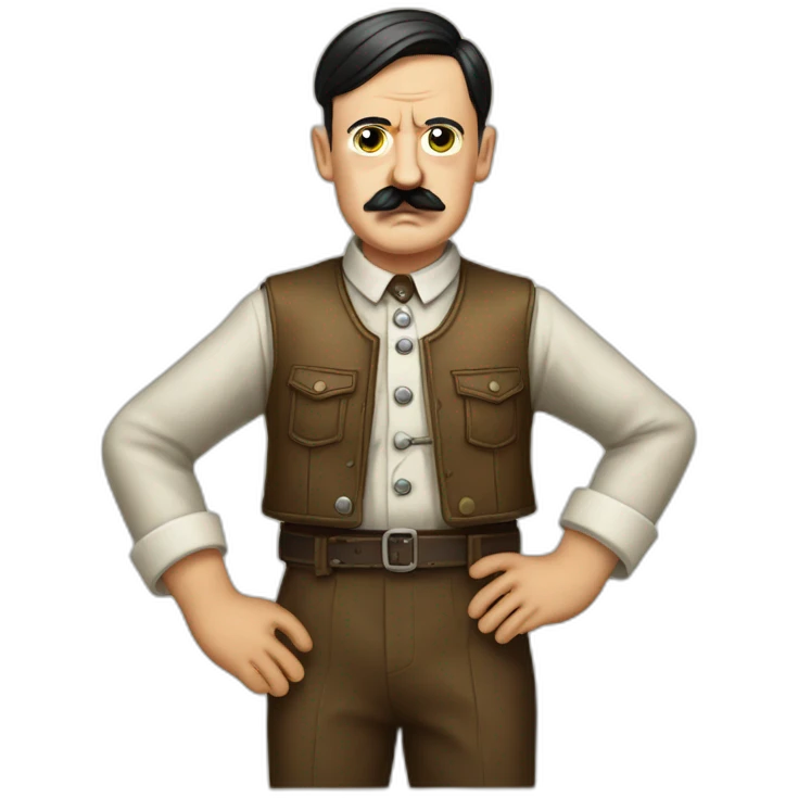 Adolf Hitler in Oktoberfest Clothes emoji
