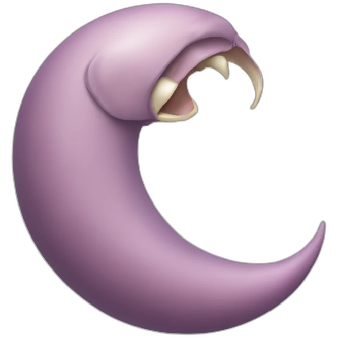 Vulval crescent emoji