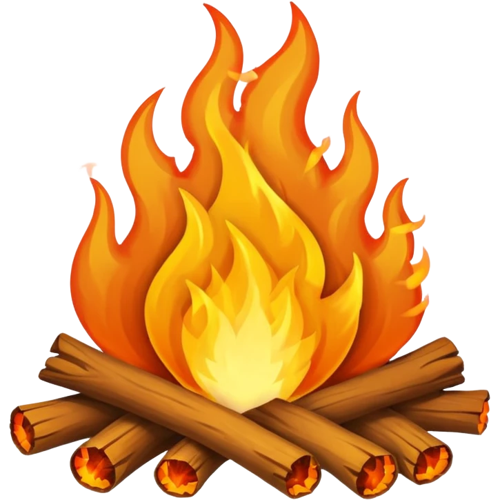 simple bonfire  emoji
