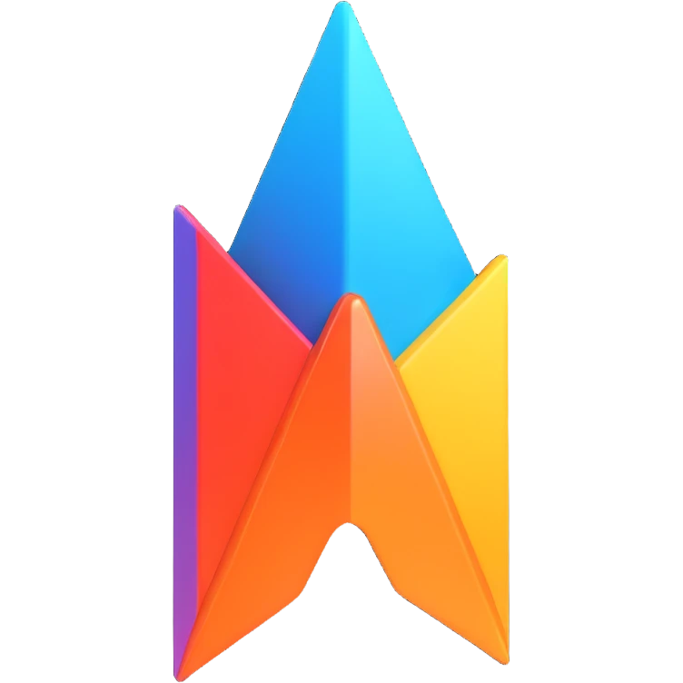 icon for browser extension called WordSpike, 3D macOS style, vivid details, with a sharp stylized W and dynamic color gradients, glossy finish emoji