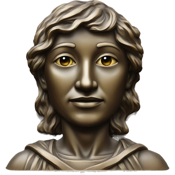 cross statue bronze emoji