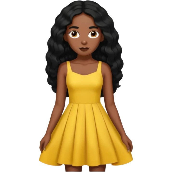 Solange with long hair emoji