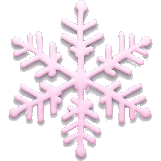 pastel pink snowflake  emoji