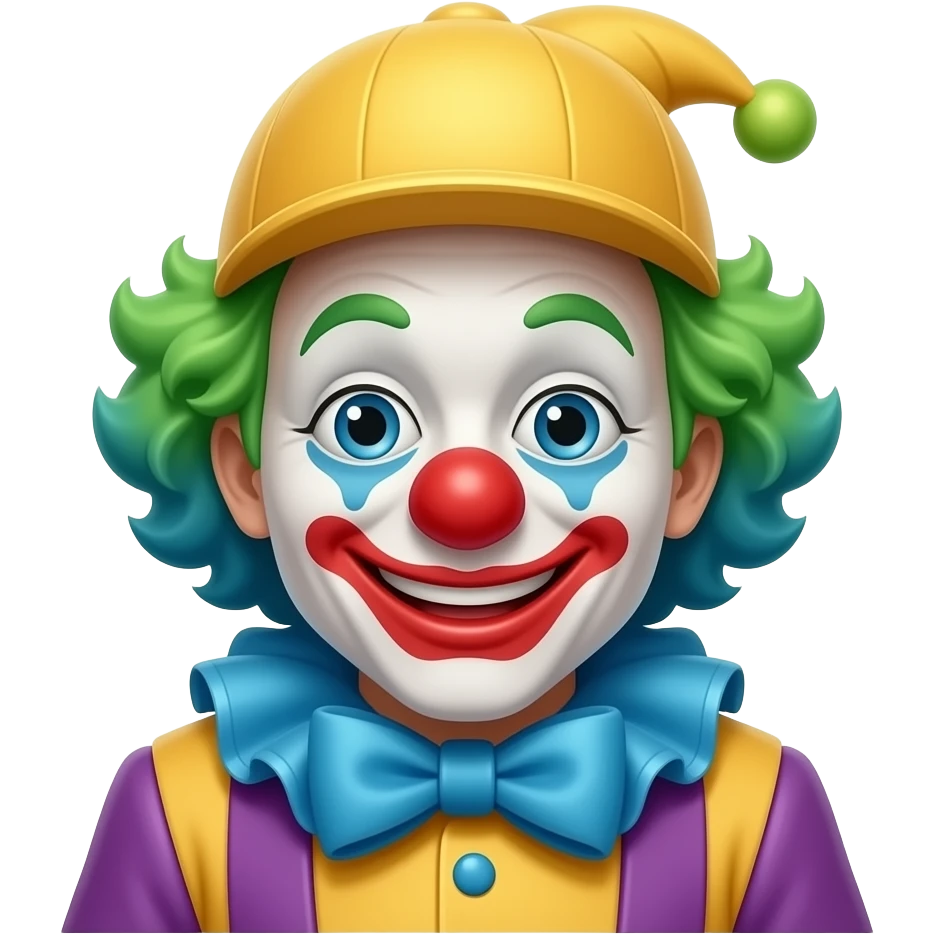 un clown sur un roller coaster emoji