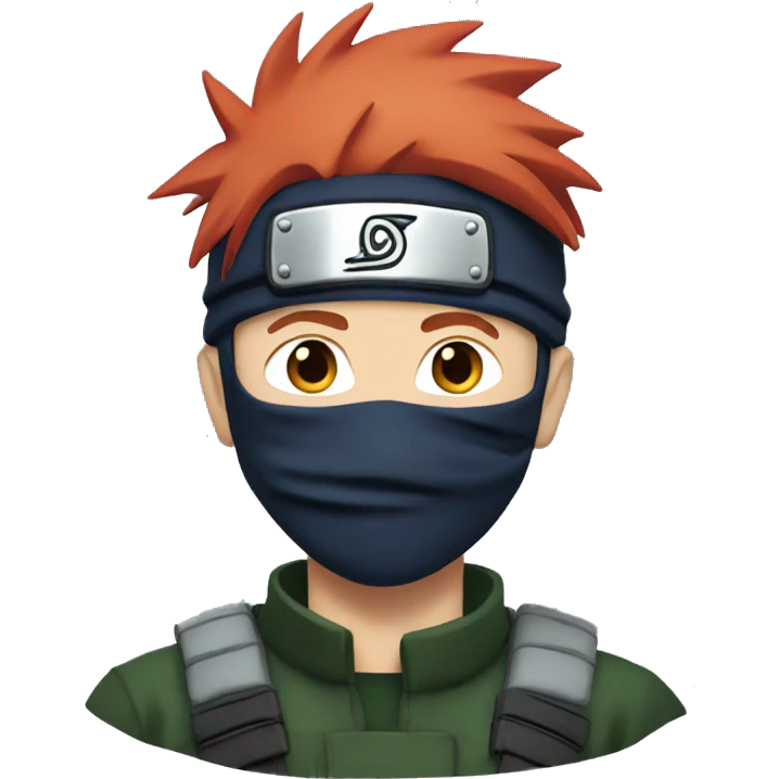 Kakashi with red hair emoji
