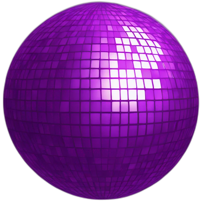 Violet Disco ball emoji