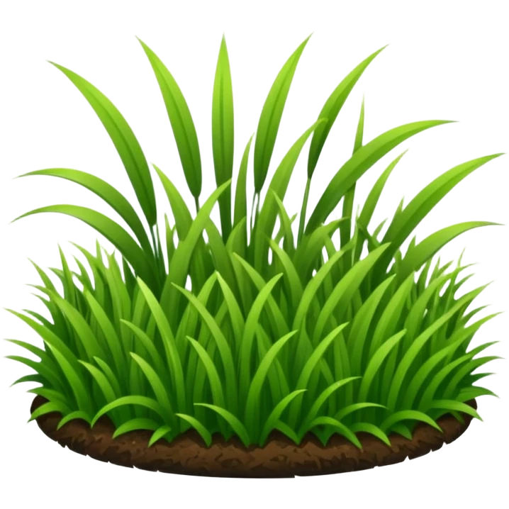  flat grass emoji