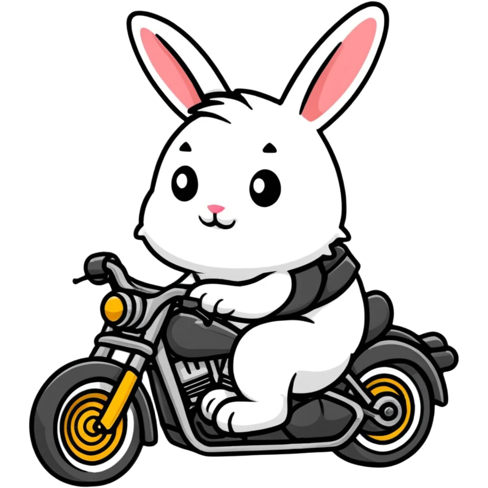 Biker Bunny emoji