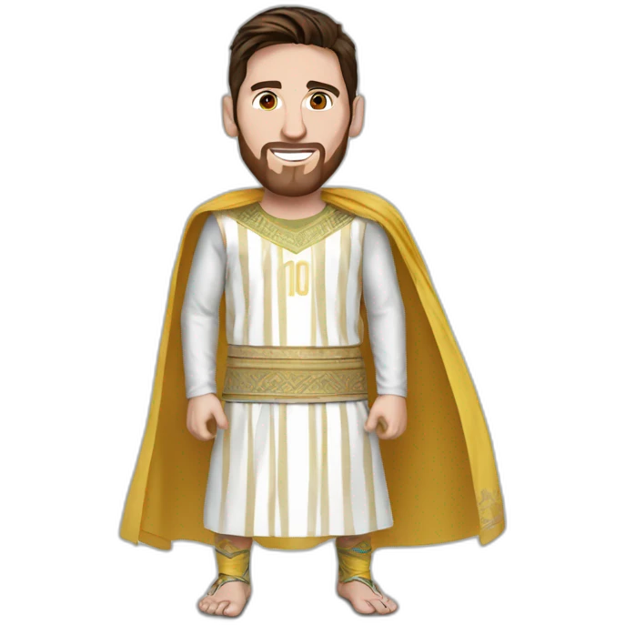 Messi wears an Arabic costume emoji