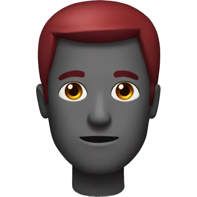 Dark red mail emoji