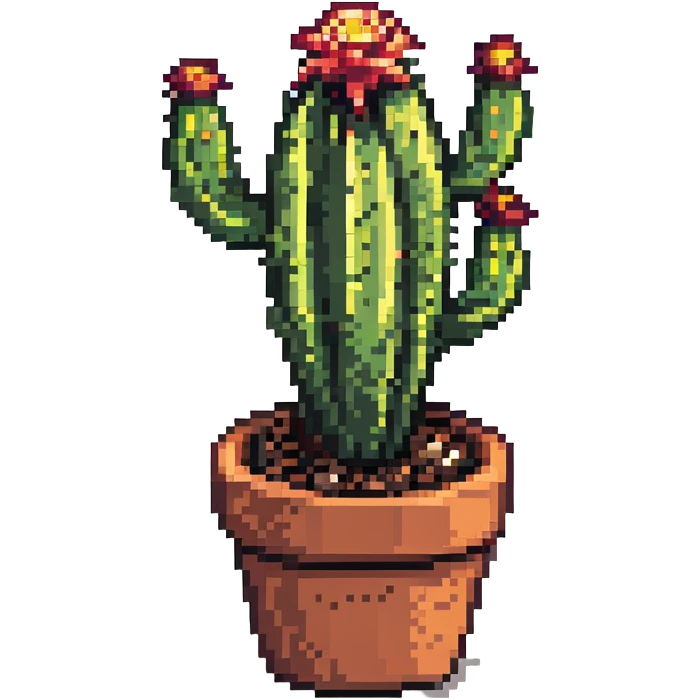 cactus plant in pot emoji