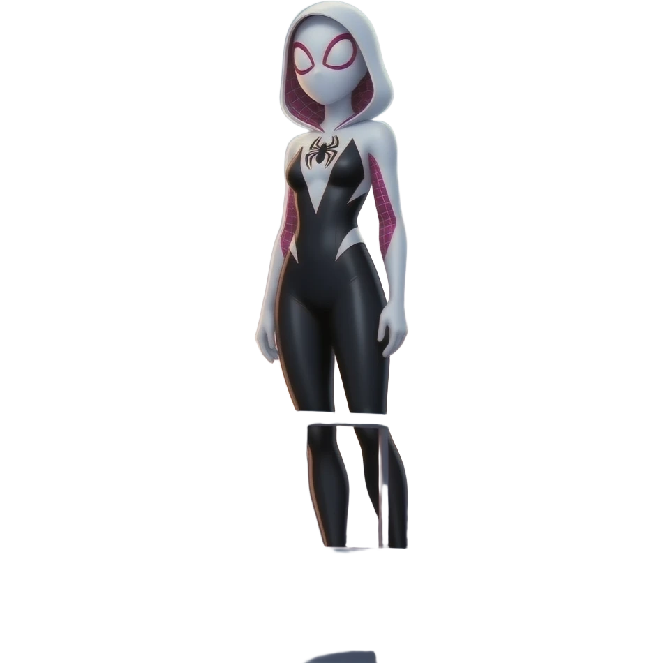 full standing spider gwen in suit emoji