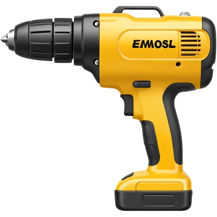 yellow commercial power drill emoji