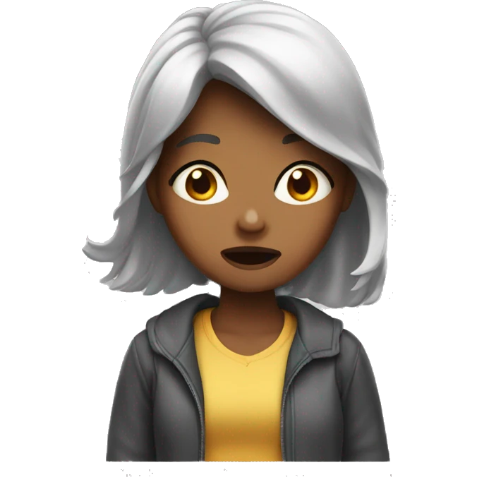 A girl Shock emoji