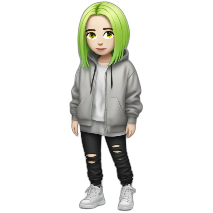 Billie Eilish full body emoji