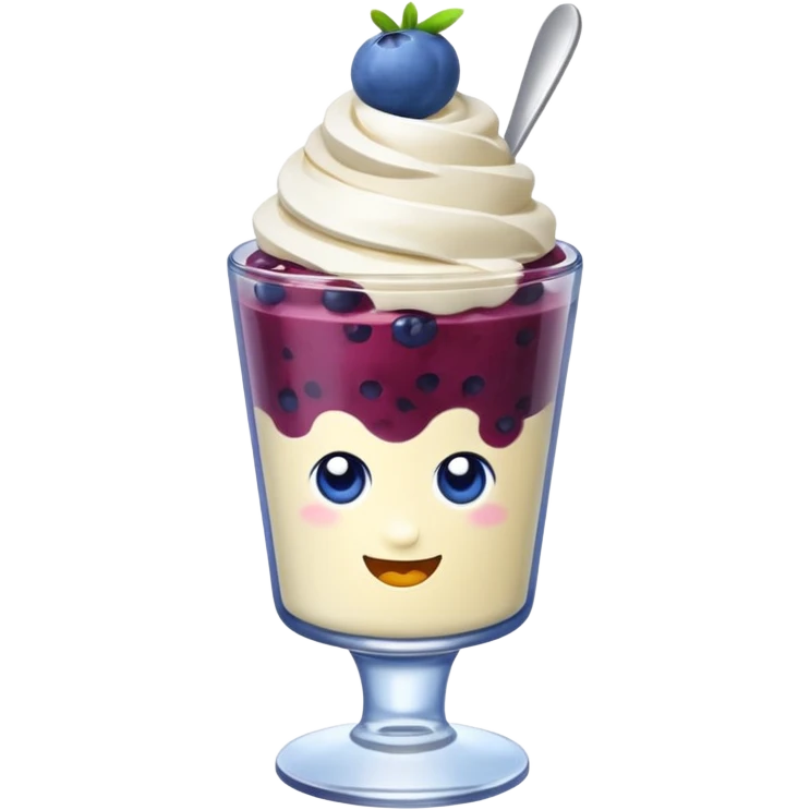 blueberry parfait emoji