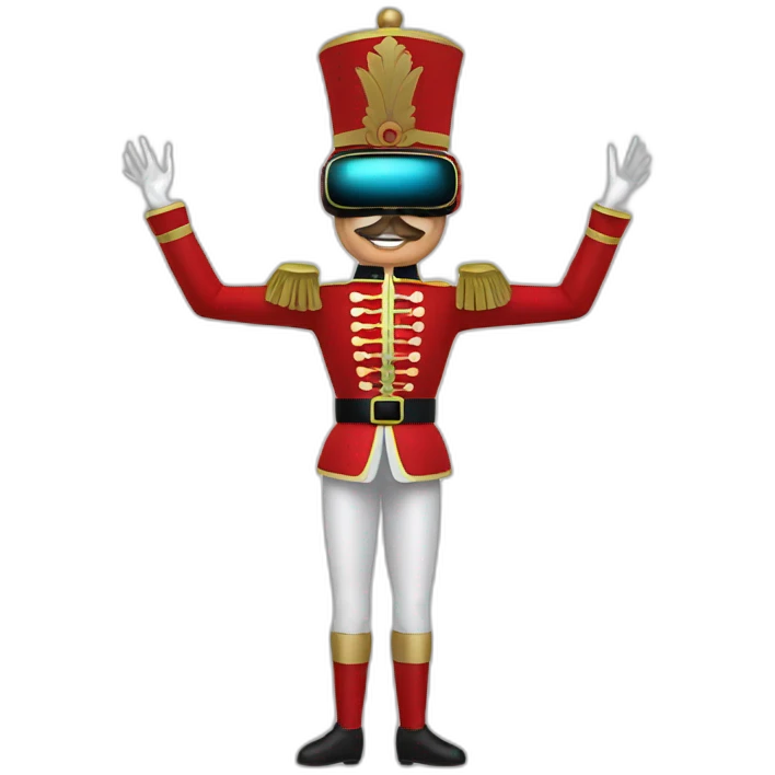 nutcracker in vr headset full body emoji