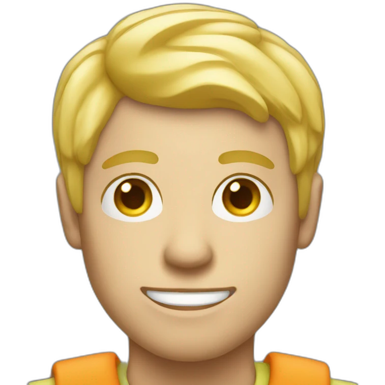 photographe blond man emoji