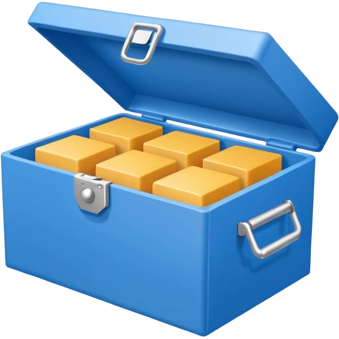 Insulated Delivery Box blue  emoji